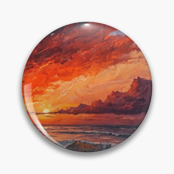Item preview, Abstract & Contemporary Sunset – Impasto Textured Painting Art designed and sold by Art of Instine.