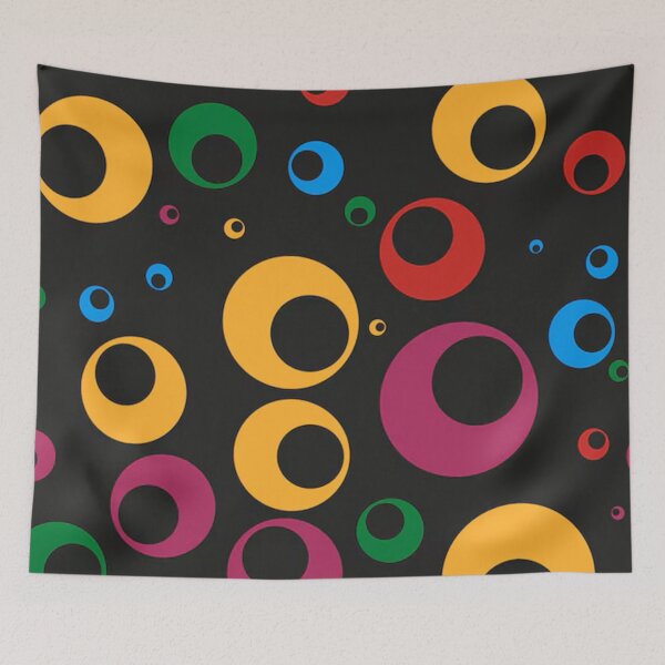 Item preview, MULTICOLOR CIRCLES WITH CHAOTIC AND SEAMLESS PATTERN  designed and sold by Matoo5062.