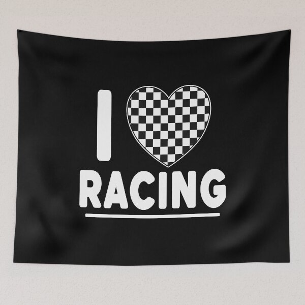 Item preview, I LOVE RACING racing driver motorsport fans motorsports fanatic rally, endurance and formula pit stops racing team pit crew designed and sold by Jt41.