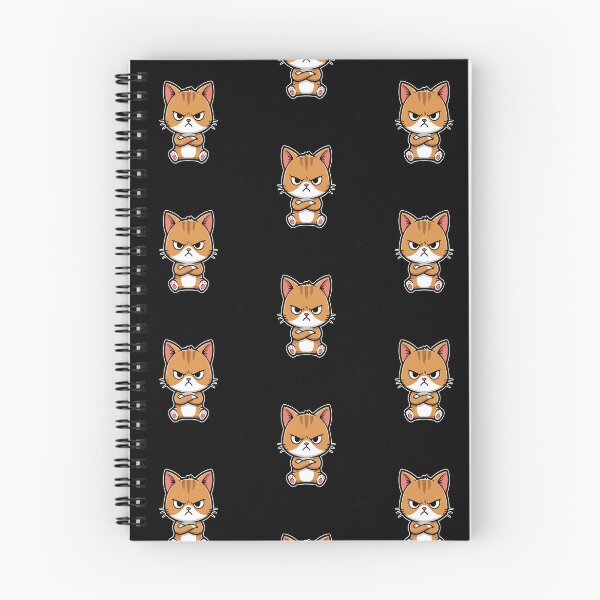 Artikelvorschau, Grumpy Orange Tabby Cat Chibi Sticker Art entworfen und verkauft von MulteeverseStudio.