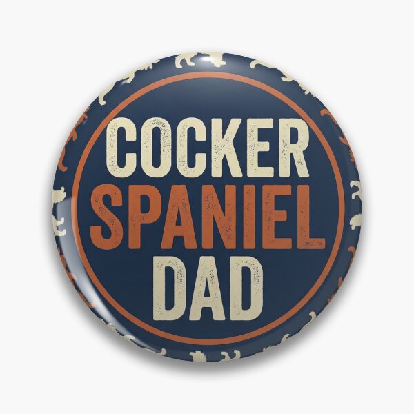 Item preview, Cocker Spaniel Dad Vintage Badge Design Gift for Dog Lovers designed and sold by courtsideco.