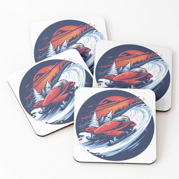 Item preview, Winter Sports Games Arena Luge Competition Sticker designed and sold by colorleafz.