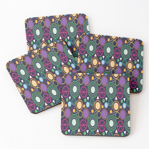 Item preview, MULTICOLOR CIRCLES WITH CHAOTIC AND SEAMLESS PATTERN  designed and sold by Matoo5062.