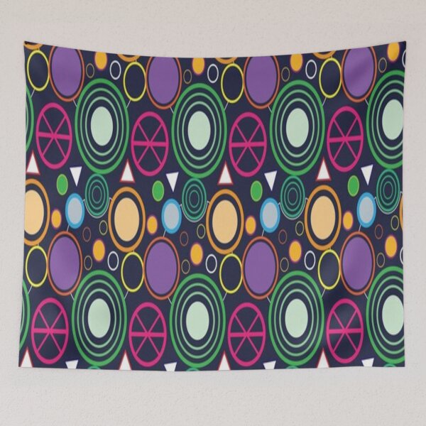 Item preview, MULTICOLOR CIRCLES WITH CHAOTIC AND SEAMLESS PATTERN  designed and sold by Matoo5062.