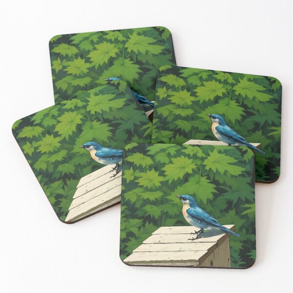 Item preview, Bluebird on Bird House designed and sold by tomorrowsart.