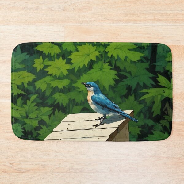 Item preview, Bluebird on Bird House designed and sold by tomorrowsart.