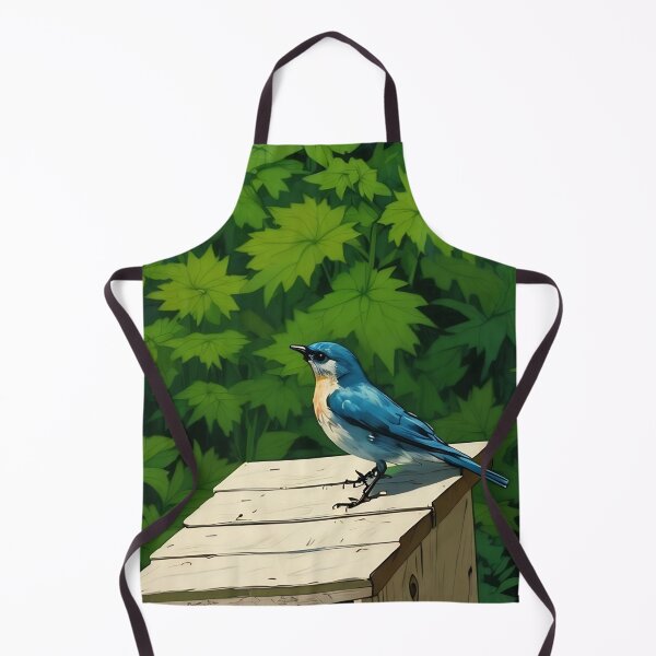 Item preview, Bluebird on Bird House designed and sold by tomorrowsart.