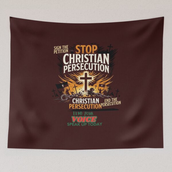 Item preview, STOP CHRISTIAN PERSECUTION  (2nd Version) designed and sold by ExquisiteShop22.