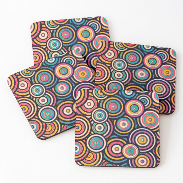 Item preview, MULTICOLOR CIRCLES WITH CHAOTIC AND SEAMLESS PATTERN  designed and sold by Matoo5062.