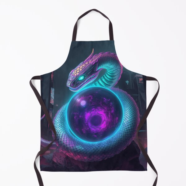 Item preview, Cyberpunk Neon Serpent – Futuristic Sci-Fi Creature with Glowing Core designed and sold by Visualynx.