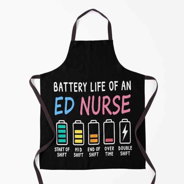 Item preview, Battery life of an ED nurse levels humor designed and sold by HandicraftArt.