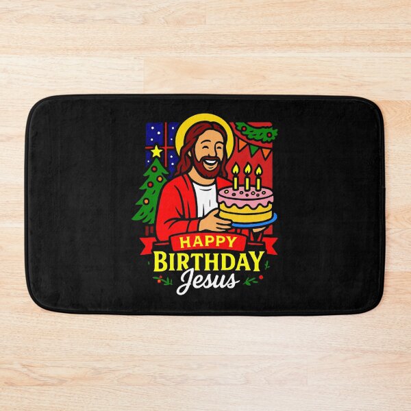 Item preview, Happy Birthday Jesus Birthday Cake designed and sold by plushism.