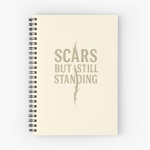 Item preview, Scars But Still Standing – Christian Grit Sticker for Overcomers designed and sold by astersgraphics.