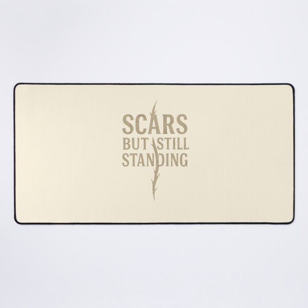 Item preview, Scars But Still Standing – Christian Grit Sticker for Overcomers designed and sold by astersgraphics.