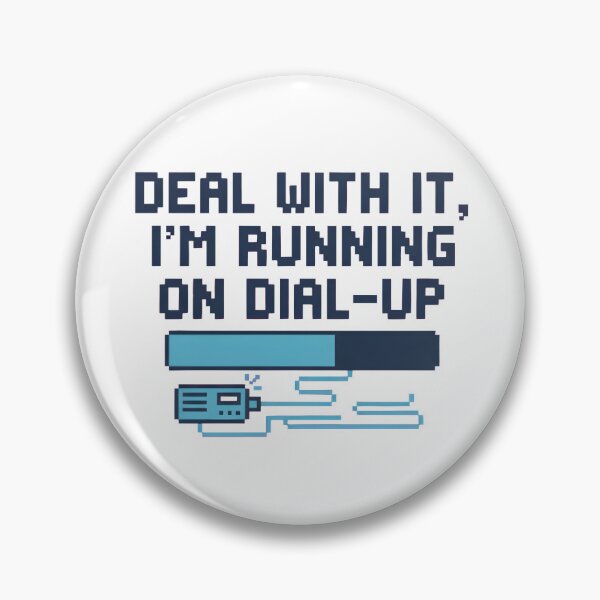 Item preview, Deal With It Running On Dial-Up Retro Tech designed and sold by AbcDigs Studio.