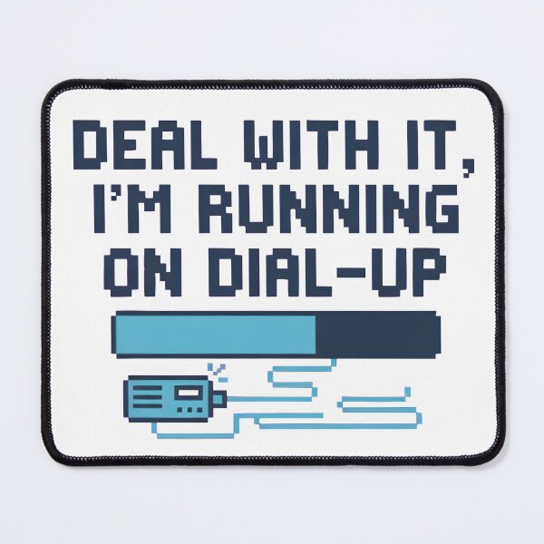 Item preview, Deal With It Running On Dial-Up Retro Tech designed and sold by AbcDigs Studio.