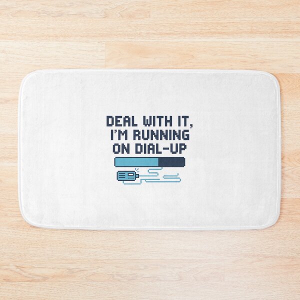 Item preview, Deal With It Running On Dial-Up Retro Tech designed and sold by AbcDigs Studio.