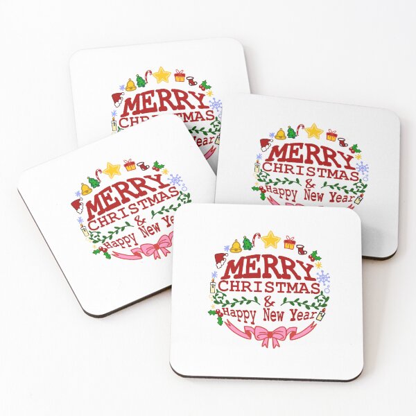 Item preview, Merry Christmas Happy New Year Festive Holiday Greeting Art designed and sold by AmberPeng.