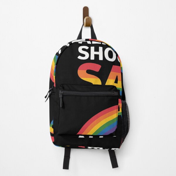 Item preview, ALL PLACES SHOULD BE SAFE PLACES Gay Pride Rainbow LGBTQ  designed and sold by AquaKiev.