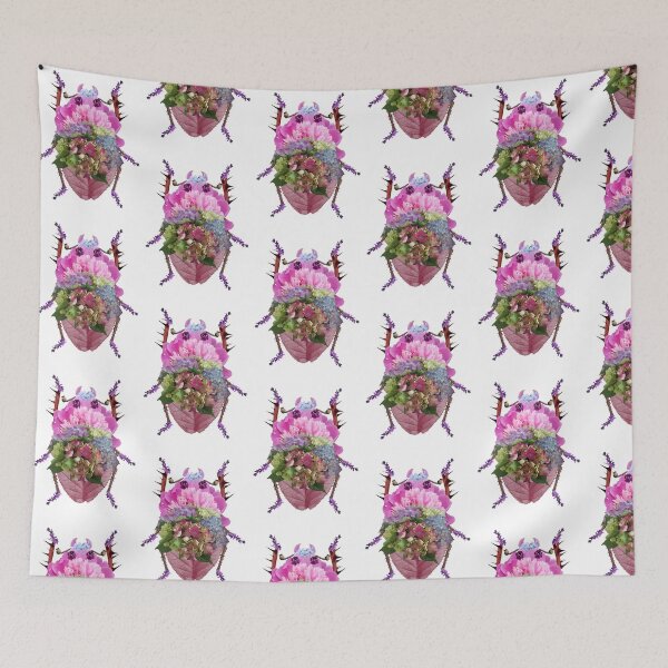 Item preview, Peony Hydrangea Flower Beetle designed and sold by capricedefille.