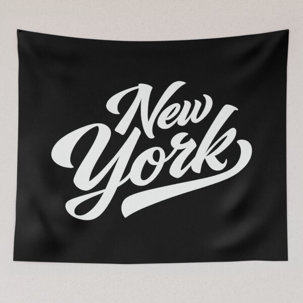 Item preview, Bold New York Script Typography – Urban Style Wall Art, Apparel & Gifts for City Lovers designed and sold by Bright Nest Studio.