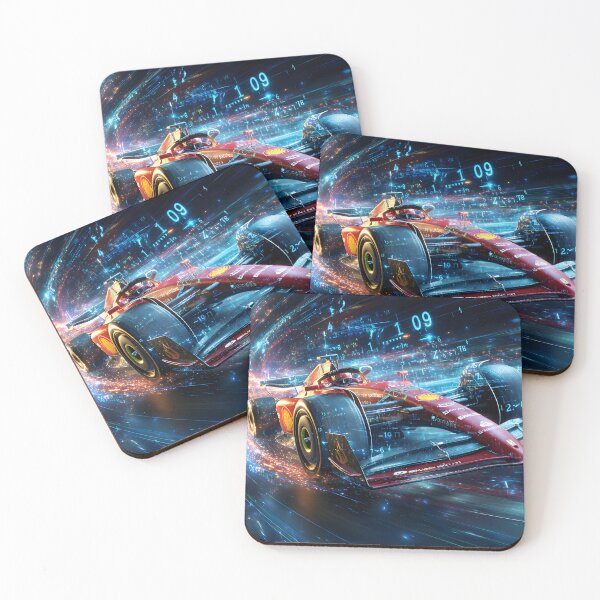 Item preview, Dynamic Formula 1 Car in Futuristic Background designed and sold by Artessie.