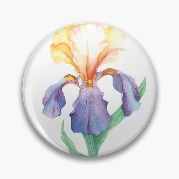 Item preview, Watercolor Bearded Iris designed and sold by SaskyaFate.