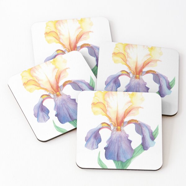 Item preview, Watercolor Bearded Iris designed and sold by SaskyaFate.