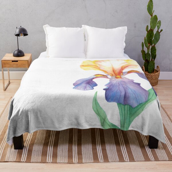 Item preview, Watercolor Bearded Iris designed and sold by SaskyaFate.