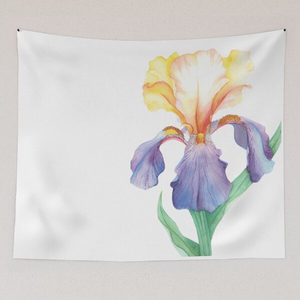 Item preview, Watercolor Bearded Iris designed and sold by SaskyaFate.