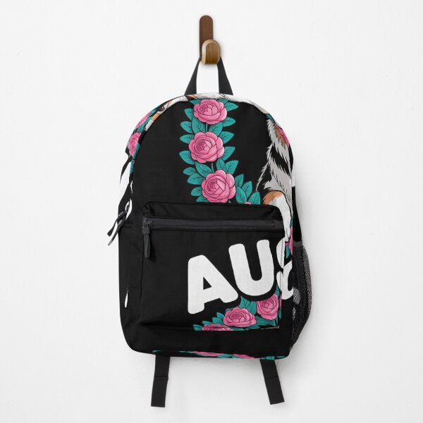 Artikelvorschau, Aussie Mama Australian Shepherd Dog Lover Floral entworfen und verkauft von PowAcademy.