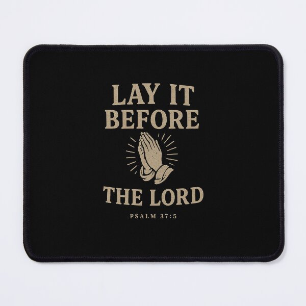 Item preview, Lay It Before the Lord – Psalm 37:5 Prayer Sticker (Beige Version) designed and sold by astersgraphics.