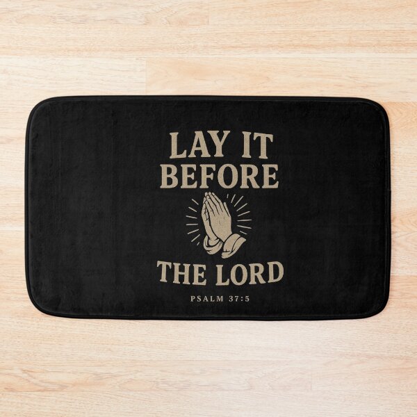 Item preview, Lay It Before the Lord – Psalm 37:5 Prayer Sticker (Beige Version) designed and sold by astersgraphics.
