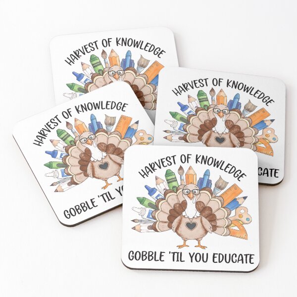 Item preview, Harvest of Knowledge Funny Turkey Teacher designed and sold by AbcDigs Studio.