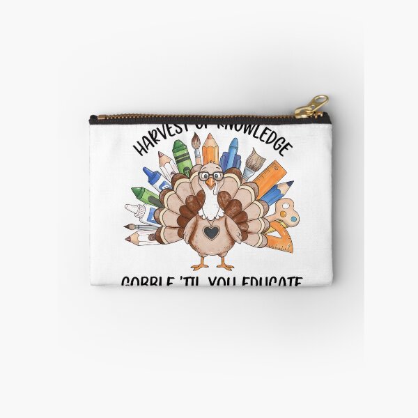 Item preview, Harvest of Knowledge Funny Turkey Teacher designed and sold by AbcDigs Studio.