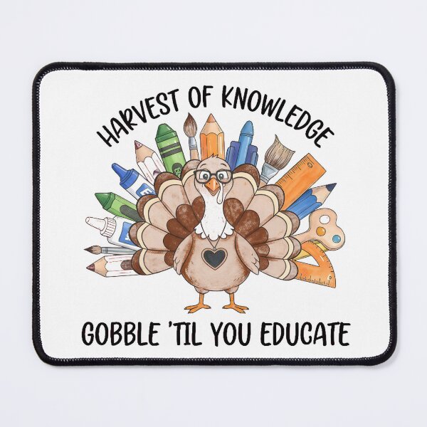 Item preview, Harvest of Knowledge Funny Turkey Teacher designed and sold by AbcDigs Studio.