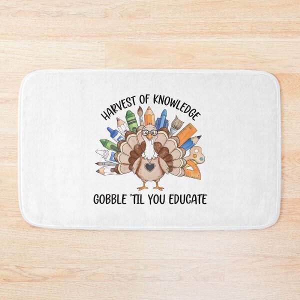 Item preview, Harvest of Knowledge Funny Turkey Teacher designed and sold by AbcDigs Studio.