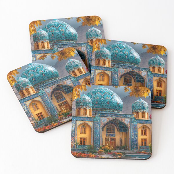 Item preview, Vibrant Mosque Surrounded by Lush Autumn Colors designed and sold by Artessie.
