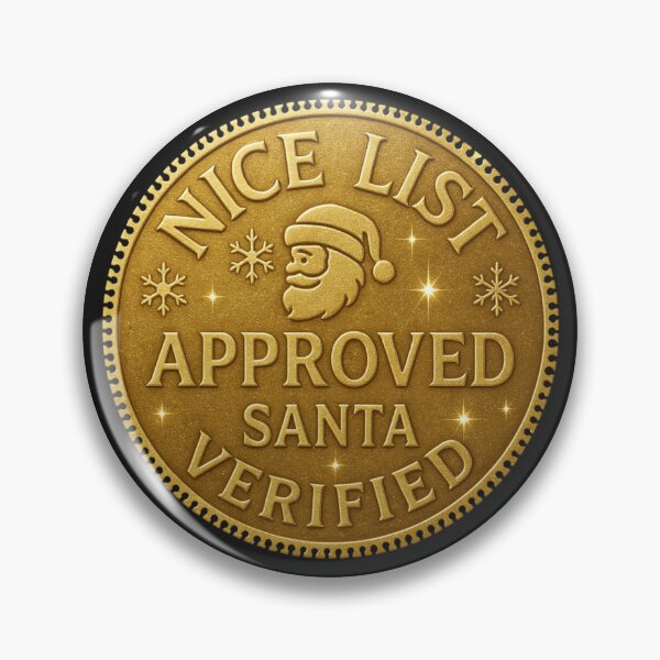Item preview, Nice List Approved Santa Verified Gold Seal Sticker & T-Shirt designed and sold by NAMITRA.