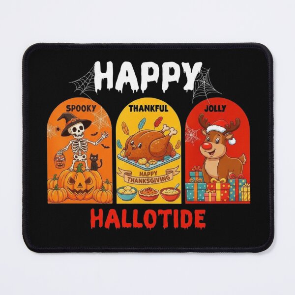 Item preview, Happy Hallotide: Spooky Thankful Jolly - Funny Autumn Winter Holiday Design designed and sold by ARTReMi.