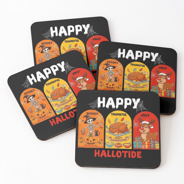 Item preview, Happy Hallotide: Spooky Thankful Jolly - Funny Autumn Winter Holiday Design designed and sold by ARTReMi.