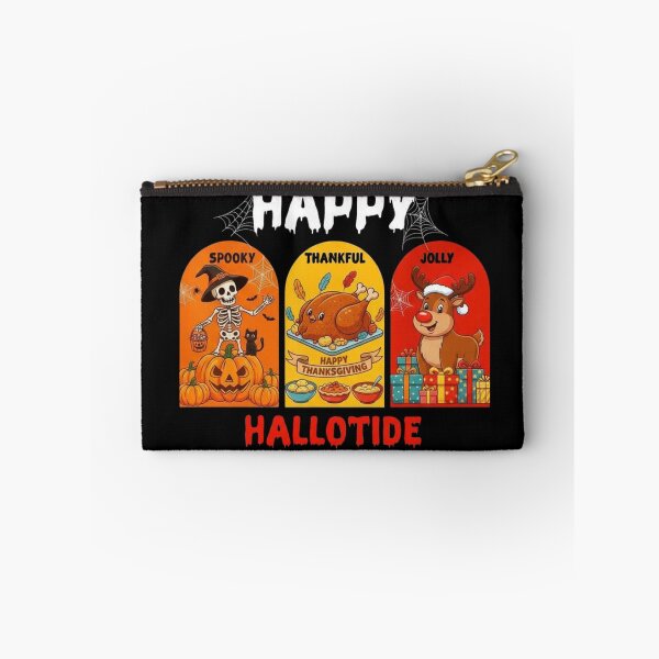 Item preview, Happy Hallotide: Spooky Thankful Jolly - Funny Autumn Winter Holiday Design designed and sold by ARTReMi.