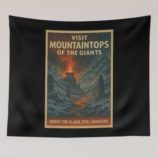 Item preview, Visit Mountaintops of the Giants — Where the Flame Still Hungers designed and sold by ChickenFund.