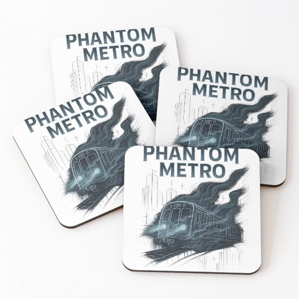 Item preview, Phantom Metro – Futuristic Ghost Train Illustration designed and sold by Zara’s shop.