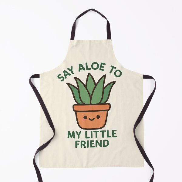 Item preview, Say Aloe to My Little Friend – Cute Plant Pun Sticker designed and sold by astersgraphics.