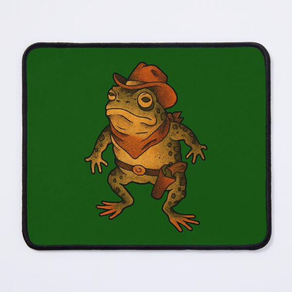 Item preview, frog with cowboy hat and gun tattoo  designed and sold by SailorsInk.