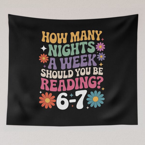 Item preview, How Many Night A Week Should You Be Reading 67 designed and sold by RayhendersonArt.