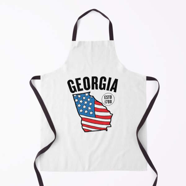 Item preview, Georgia map USA flag designed and sold by Peerless-Prime.