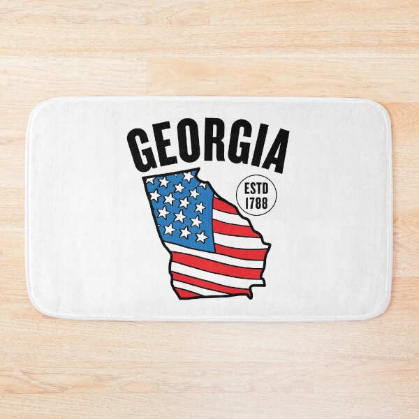 Item preview, Georgia map USA flag designed and sold by Peerless-Prime.