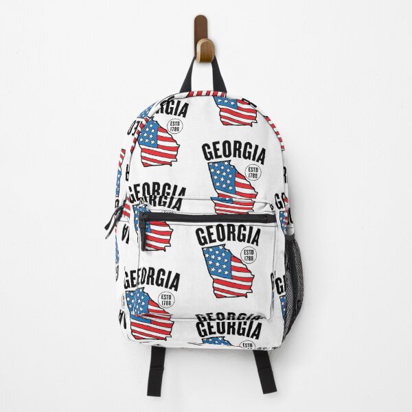 Item preview, Georgia map USA flag designed and sold by Peerless-Prime.